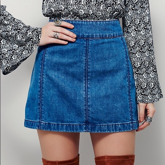 Free People Dresses & Skirts - Free People Denim Skirt